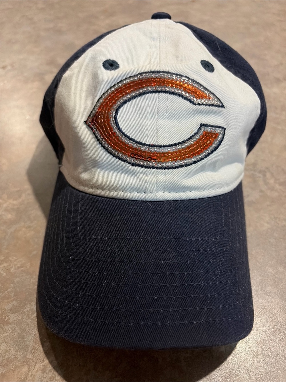 CHICAGO BEARS NEW ERA WOMENS GLITTER HAT